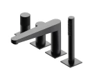 Bateria wannowa 4-otworowa Omnires CONTOUR antracyt szczotkowany CT8032AT