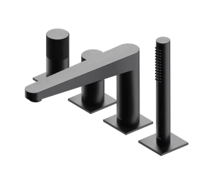 Omnires CONTOUR bateria wannowa 4-otworowa antracyt szczotkowany CT8032AT