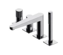 Bateria wannowa 4-otworowa Omnires CONTOUR chrom połysk CT8032CR