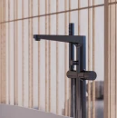 Bateria wannowo-prysznicowa wolnostojąca Omnires CONTOUR antracyt szczotkowany CT8033AT