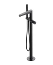 Bateria wannowo-prysznicowa wolnostojąca Omnires CONTOUR antracyt szczotkowany CT8033AT