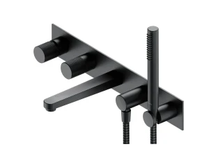 Omnires CONTOUR bateria wannowa 5-otworowa podtynkowa antracyt szczotkowany CT8037-1AT