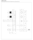Bateria wannowa 5-otworowa podtynkowa Omnires CONTOUR złoty szczotkowany CT8037-1GLB - rysunek techniczny