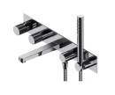 Bateria wannowa 5-otworowa podtynkowa Omnires CONTOUR chrom połysk CT8037-1CR
