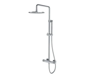 Omnires CONTOUR termostatyczny zestaw prysznicowy natynkowy z deszczownicą chrom połysk CT8044CR