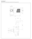 Bateria bidetowa podtynkowa Omnires CONTOUR antracyt szczotkowany SYSCTBI1AT - rysunek techniczny