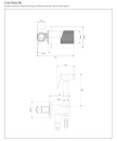Bateria bidetowa podtynkowa Omnires CONTOUR miedź szczotkowana SYSCTBI1CPB - rysunek techniczny