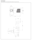Bateria bidetowa podtynkowa Omnires CONTOUR chrom połysk SYSCTBI1CR - rysunek techniczny