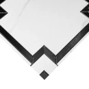 Dunin Crossington Carrara GP 30x30 marmurowa mozaika w stylu Royal w czarnym i białym kolorze