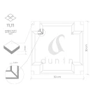 Dunin Crossington Carrara GP 30x30 marmurowa mozaika w stylu Royal w czarnym i białym kolorze