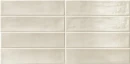 Delconca Ghiaccioli GH 11 Limone Brick 6x25- kremowa płytka cegiełka ścienna w połyskującym wykończeniu.