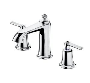 Omnires ARMANCE bateria umywalkowa w stylu retro 3-otworowa stojąca chrom połysk AM5214CR