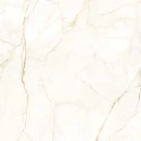 Ecoceramic Alberi Blanco Antic Pulido 120x120- jasna kremowa płytka gresowa imitująca marmur z brązowymi żyłami