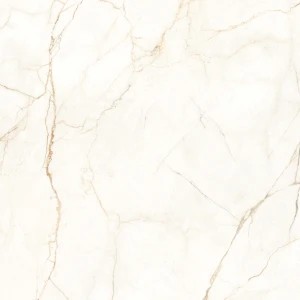 Ecoceramic Alberi Blanco Antic Pulido 120x120 jasny marmur z ciemnymi brązowymi żyłami