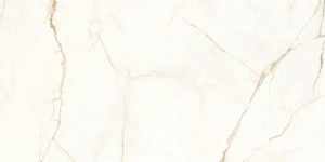 Ecoceramic Alberi Blanco Antic Pulido 60x120 jasny marmur z ciemnymi brązowymi żyłami