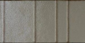 Marazzi Terramater Muschio Struttura 3D Ritmo Lux 18,6x37,5 MPMC połyskująca strukturalna płytka ścienna monokolor w rzemieślniczym wykonaniu pochodzenia włoskiego w oliwkowym odcieniu