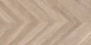 Gresowa płytka imitująca drewniany przebarwiany chevron Ecoceramic Loire Maple 60x120