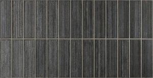 Gayafores Deco Kirei Dark 32x62,5 ciemny lamelowany dekor ścienny w połysku