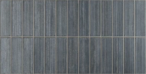 Gayafores Deco Kirei Navy 32x62,5 niebieski lamelowany dekor ścienny w połysku