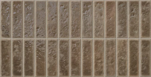 Gayafores Deco River Caramel 32x62,5- ścienna, rustykalna, ryflowana płytka dekoracyjna w brązowym kolorze i połysku
