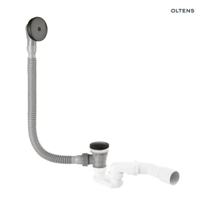 Oltens Anker syfon do wanny czarny mat 03003300