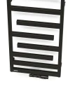 Oltens Flamma grzejnik łazienkowy 88x50 czarny mat 55014300