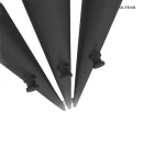 Oltens Stang grzejnik łazienkowy 180x15 cm czarny mat 55011300
