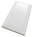 Fabresa Bevelled Blanco Biselado Brillo 10x20