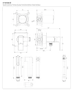 Bateria bidetowa podtynkowa Omnires FRESH chrom połysk SYSFRBI2CR - rysunek techniczny
