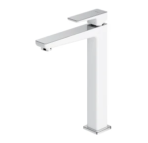 Omnires PARMA bateria umywalkowa wysoka stojąca chrom/biały połysk PM7412CRB
