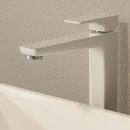 Bateria umywalkowa wysoka stojąca Omnires PARMA chrom/biały połysk PM7412CRB