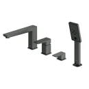 Bateria wannowa 4-otworowa Omnires PARMA grafit szczotkowany PM7432GR