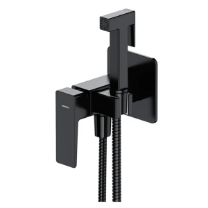 Omnires PARMA bateria bidetowa podtynkowa czarny mat SYSPMBI2BL