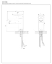 Bateria umywalkowa stojąca Omnires SACRAMENTO czarny mat SC2310BL - rysunek techniczny