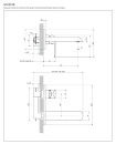 Bateria umywalkowa podtynkowa Omnires SACRAMENTO czarny mat SC2315BL - rysunek techniczny