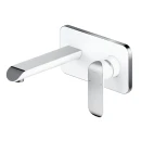 Bateria umywalkowa podtynkowa Omnires SACRAMENTO chrom/biały połysk SC2315CRB