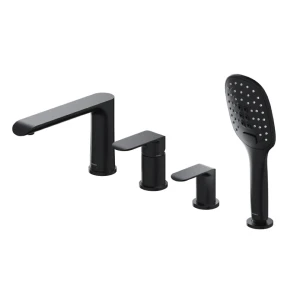 Omnires SACRAMENTO bateria wannowa 4-otworowa czarny mat SC2332BL