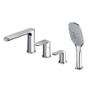 Bateria wannowa 4-otworowa Omnires SACRAMENTO chrom połysk SC2332XCR