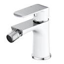 Bateria bidetowa stojąca Omnires SACRAMENTO chrom/biały połysk SC2320CRB