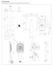 Zestaw wannowy podtynkowy Omnires SACRAMENTO czarny mat SYSSCW01BL - rysunek techniczny