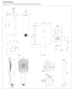 Zestaw wannowy podtynkowy Omnires SACRAMENTO chrom połysk SYSSCW01XCR - rysunek techniczny