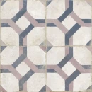 Peronda FS Farfalla Violet 45x45 niebiesko-fioletowa płytka podłogowa patchworkowa w rustykalnym wydaniu