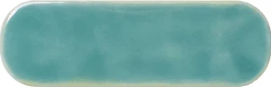 WOW Casablanca O Water Gloss 5x15 135385 jasnoniebieska owalna płytka połyskująca cegiełka z hiszpanii