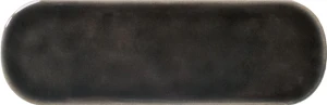 WOW Casablanca O Kohl Gloss 5x15 135387 czarna płytka połyskująca cegiełka w owalnym kształcie
