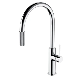 Omnires SWITCH bateria kuchenna stojąca z wyciąganą wylewką i zestawem filtrującym chrom połysk SW9059-FD1CR