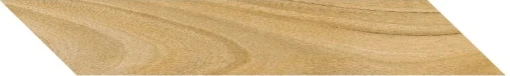 Coem Afromosia Chevron Miele Naturale 15,1x75 AF172R gresowa płytka imitująca brązową, drewnianą jodełkę francuską.