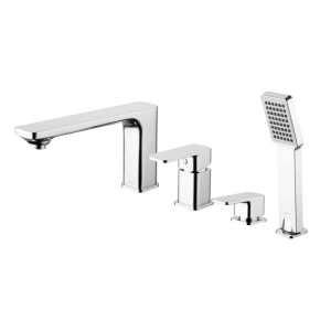 Omnires APURE bateria wannowa 4-otworowa chrom połysk AP2232CR