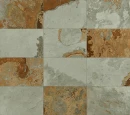 Coem Bali Light Green Esterno 40,8x61,4 BA468E gresowa płytka imitująca kamień w wielobarwnych odcieniach szarości i brązów.
