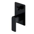 Bateria prysznicowo-wannowa Omnires BARETTI podtynkowa czarny mat BA7835BL