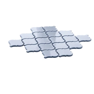 Ceramik Studio Arabesque Metalic Blue 26,7x29 mozaika ceramiczna ścienna w połysku